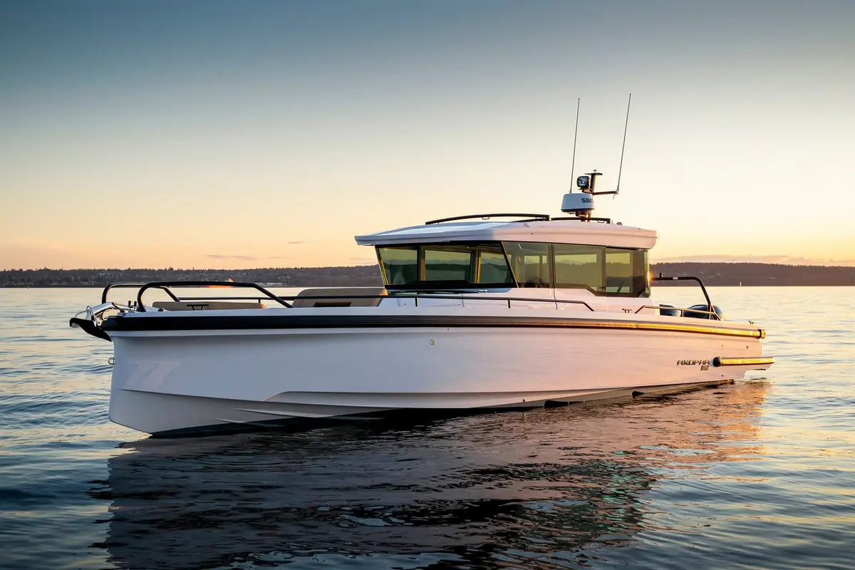 Axopar 37, exterior — Priveo Yachts, Europe. Fast, open-deck days along the coast