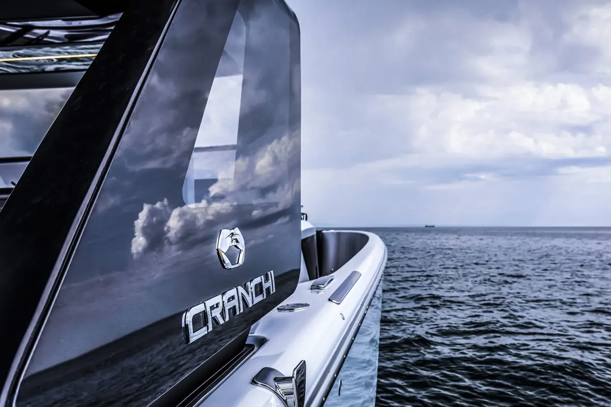 Cranchi A46, aft deck — Priveo Yachts, Europe. A fast walkaround built for open-bow days