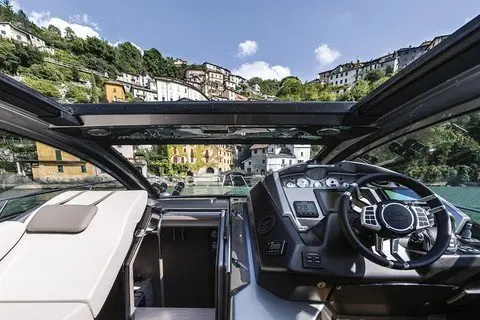 Cranchi M44 HT, salon — Priveo Yachts, Europe. A fast hard-top built for ten and a coastline