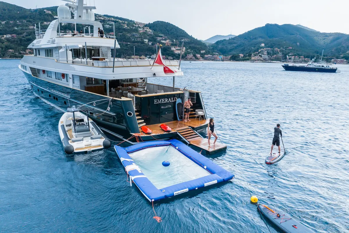Emerald, salon — Priveo Yachts, Europe. Wide decks and six private cabins for open water