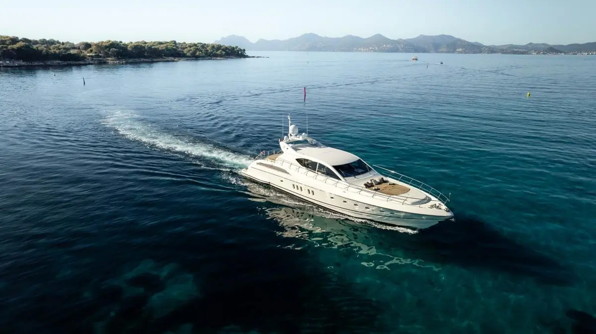 Leopard 24, aft deck — Priveo Yachts, Europe. A steady 24-metre platform for relaxed coastal days