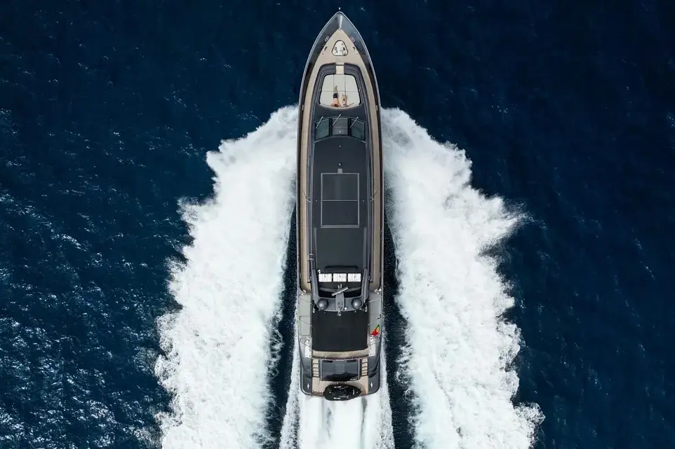 Leopard 31, aft deck — Priveo Yachts, Europe. Four cabins, wide decks, days along the coast