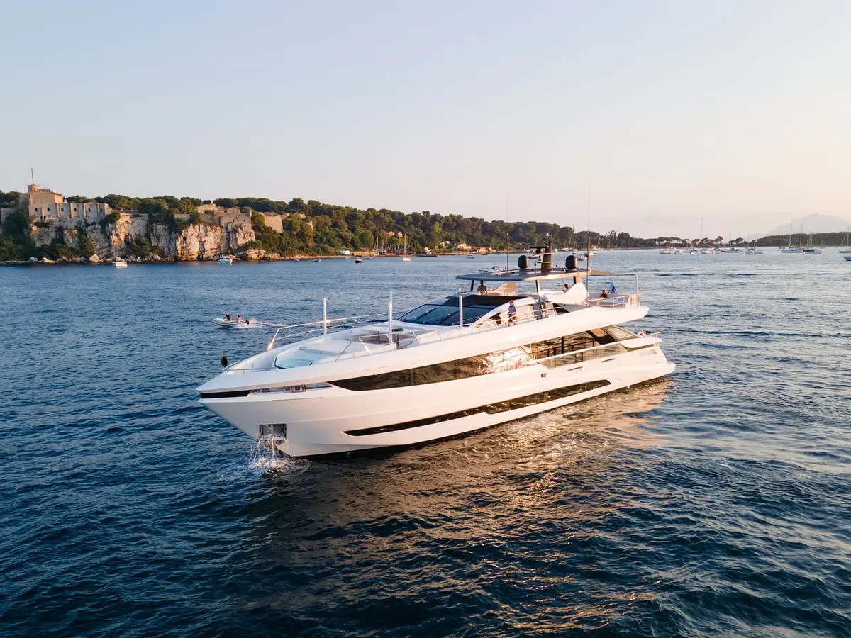 Mangusta 33, main deck — Priveo Yachts, Europe. Five cabins, one fast hull, open coastline days