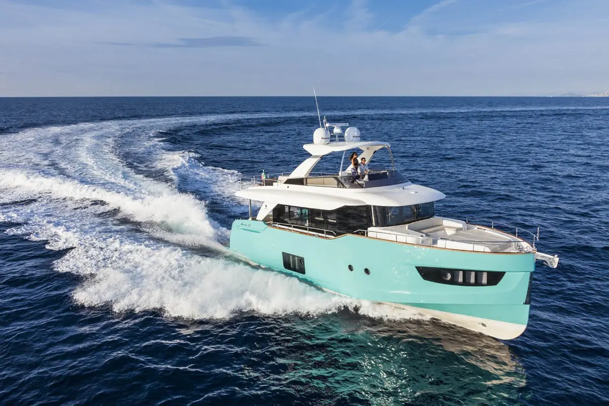 Navetta 58, main deck — Priveo Yachts, Europe. A steady-hulled 17-metre built for calm coastal days