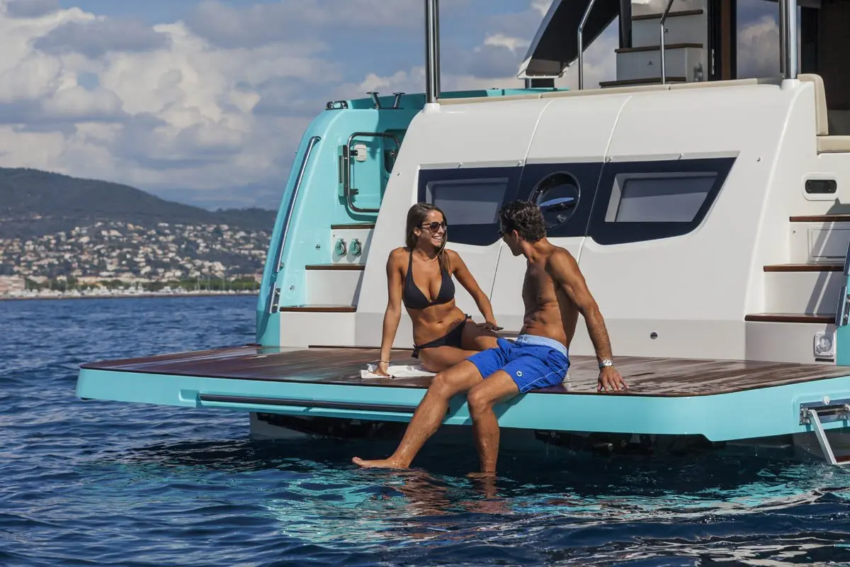 Navetta 58, salon — Priveo Yachts, Europe. A steady-hulled 17-metre built for calm coastal days