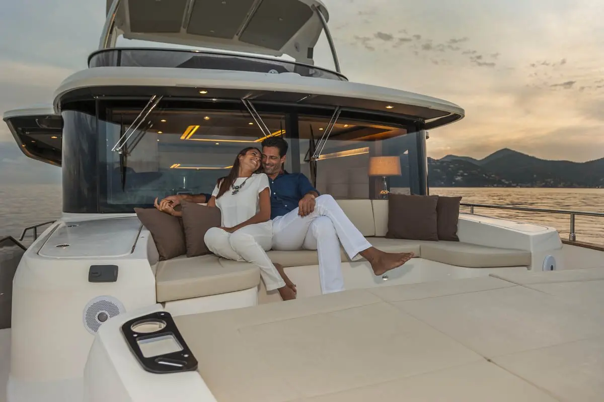 Navetta 58, flybridge — Priveo Yachts, Europe. A steady-hulled 17-metre built for calm coastal days