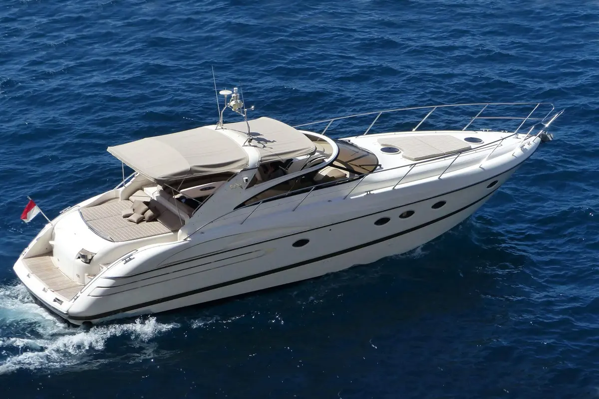 Princess 50, exterior — Priveo Yachts, Europe. A sporty day yacht built for quick coastal runs