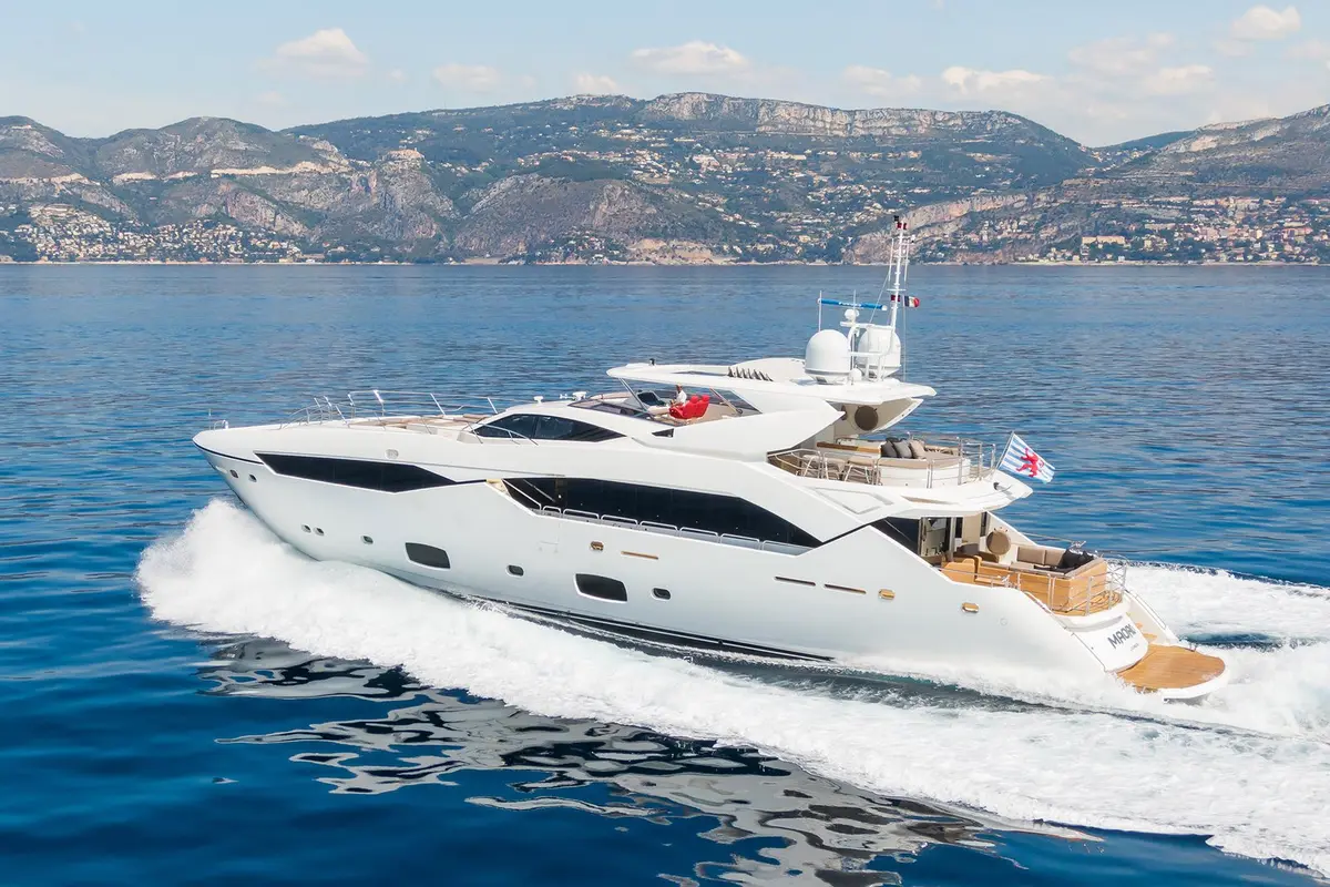 Princess 50, flybridge — Priveo Yachts, Europe. A sporty day yacht built for quick coastal runs