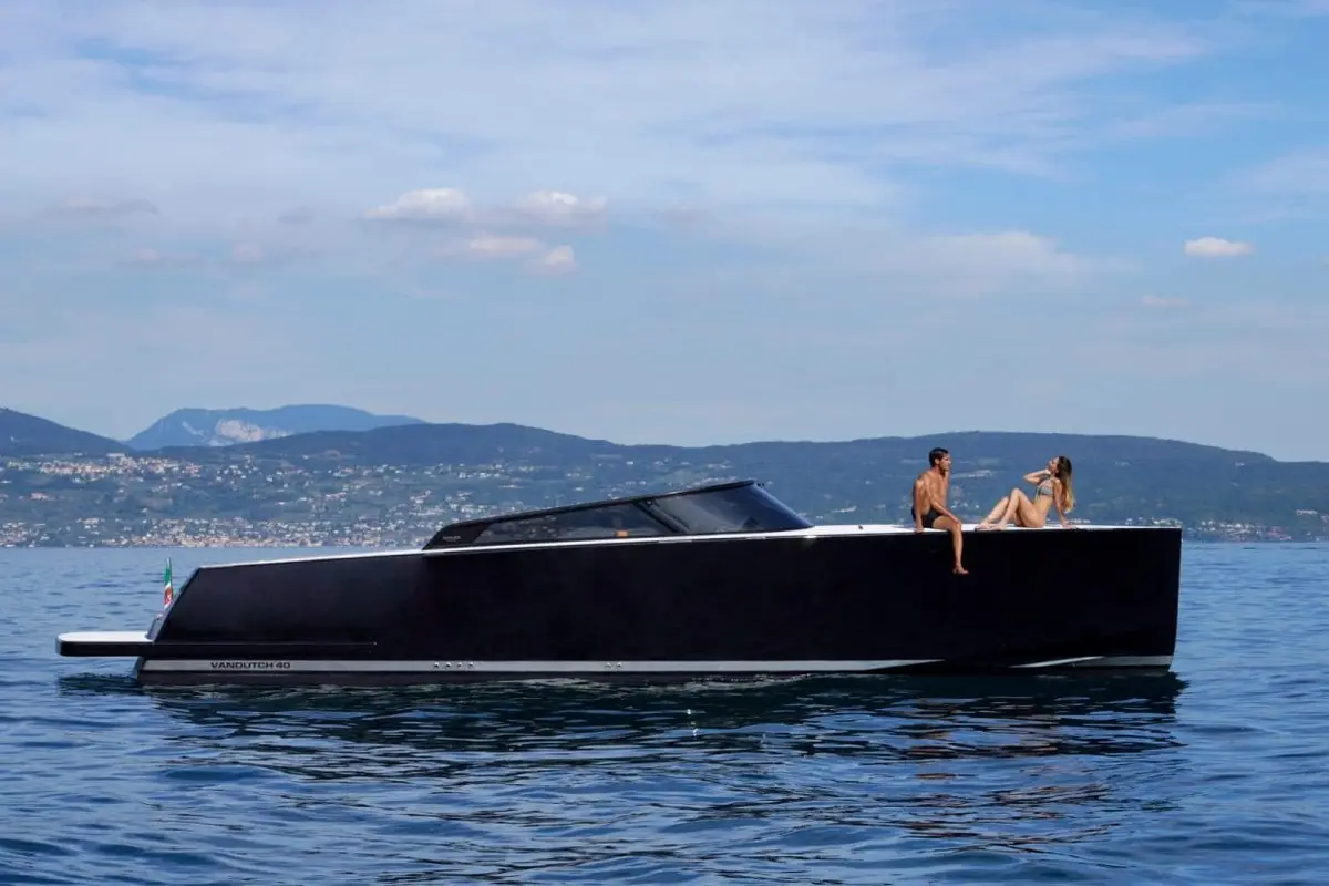 Vandutch 40, exterior — Priveo Yachts, Europe. A sleek day boat built for coastal afternoons