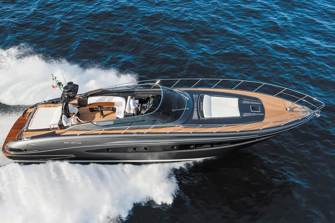Virtus 63, exterior — Priveo Yachts, Europe. Fast Riva lines built for close coastal days