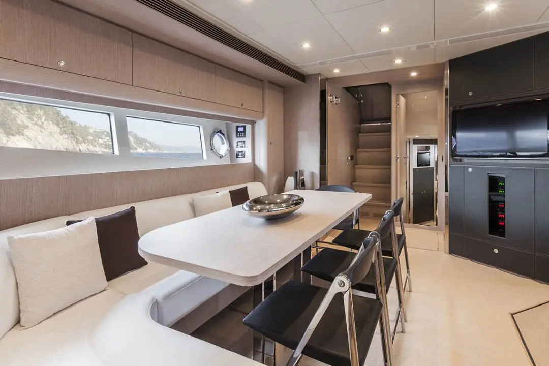 Virtus 63, flybridge — Priveo Yachts, Europe. Fast Riva lines built for close coastal days