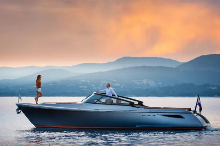 Wajer 38, exterior — Priveo Yachts, Europe. A sleek day boat built for quick coastal runs